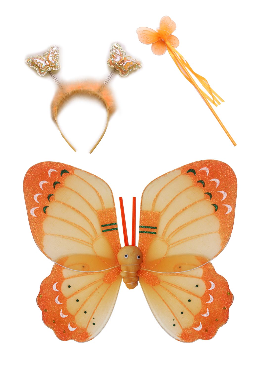 SET FARFALLA ARANCIO 3 ELEMENTI